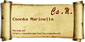 Csonka Marinella névjegykártya
